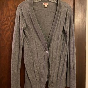 Gray cardigan (Target)